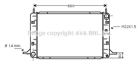 AVA QUALITY COOLING Радиатор, охлаждение двигателя FD2112